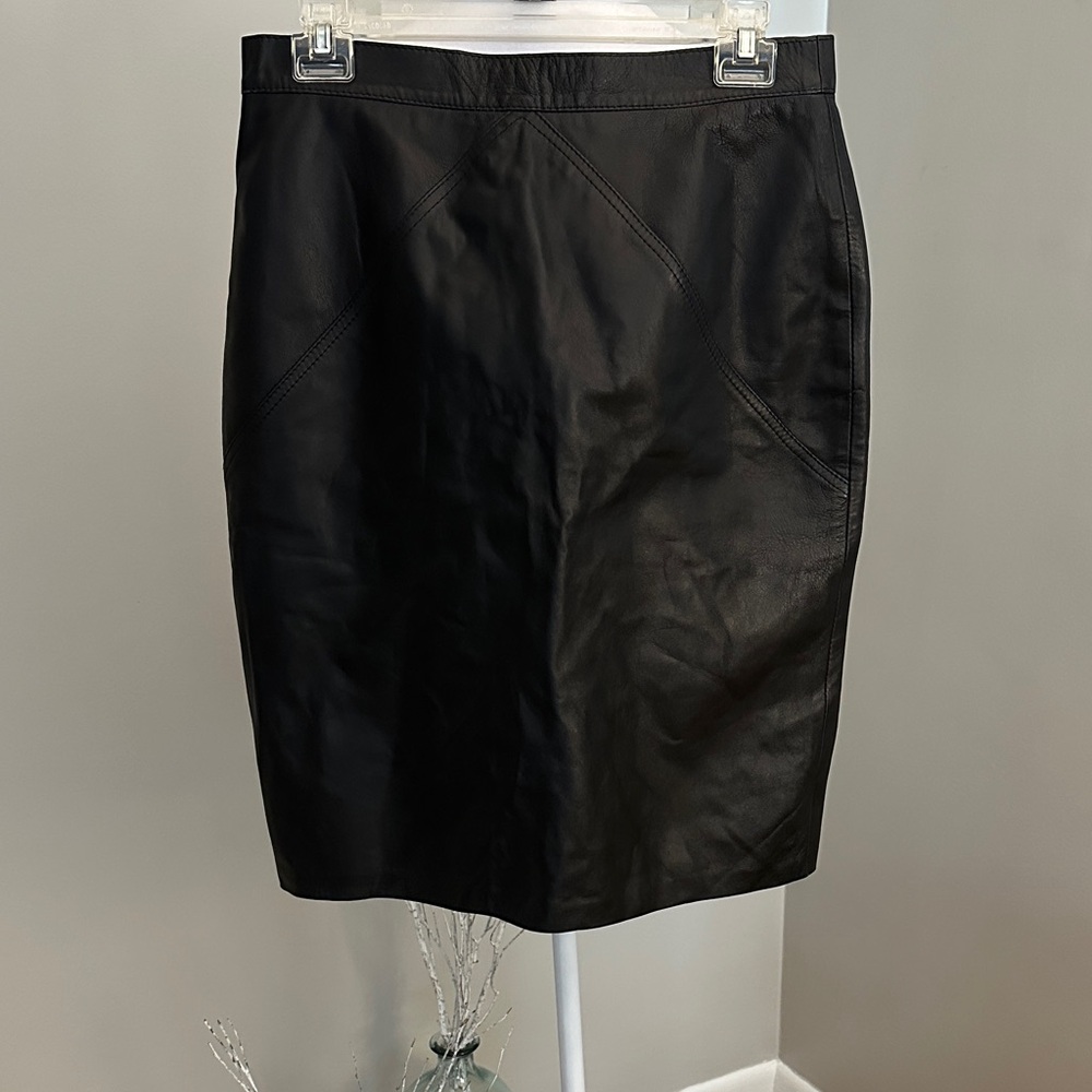 *Vintage* Vera Pelle 100% Italian Leather Skirt
